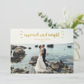 Kerstkaart voor pasgehuwden, Huwelijk, Feestdagen (Staand voorkant)