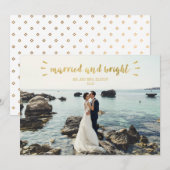 Kerstkaart voor pasgehuwden, Trouwen, Kerst (Voorkant / Achterkant)