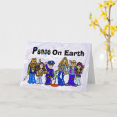 Kerstkaart voor politieman en Hippies Kaart (Gele Bloem)