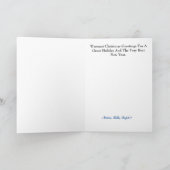 Kerstkaart voor politieman-gebarentaal kaart (Binnen)