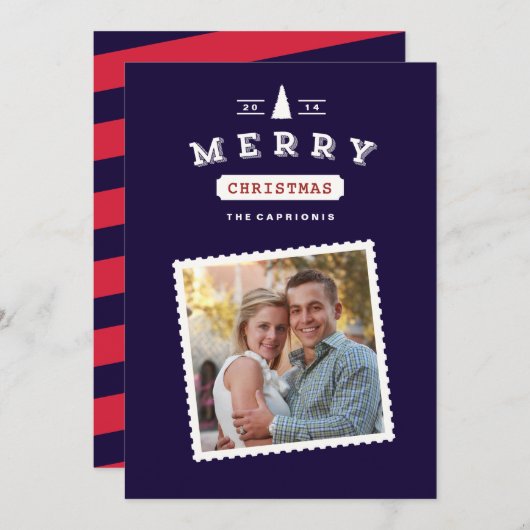  kerstkaart voor postzegels (Voorkant / Achterkant)