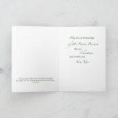 Kerstkaart voor Priester Feestdagen Kaart (Binnen)