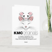 Kerstkaart voor Ratten Feestdagen Kaart (Achterkant)