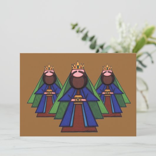 Kerstkaart voor religieuze doeleinden (Staand voorkant)