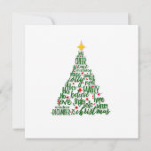 Kerstkaart voor rendieren (Achterkant)