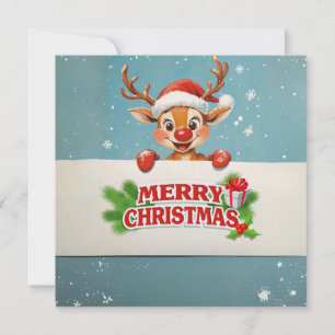 Kerstkaart voor rendieren