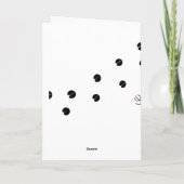 Kerstkaart voor rendieren feestdagen kaart (Achterkant)