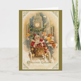 Kerstkaart voor 's middags feestdagen kaart