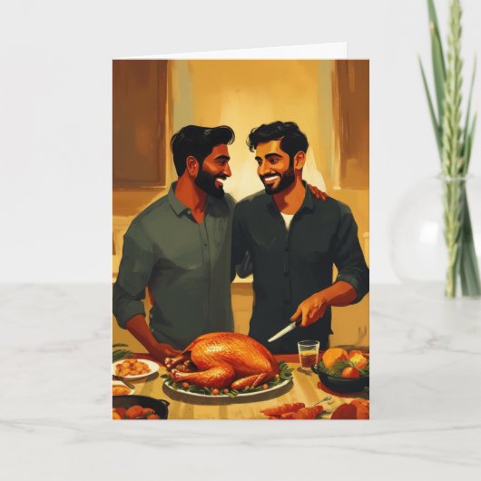 Kerstkaart voor samen Danken Kaart (Voorkant)