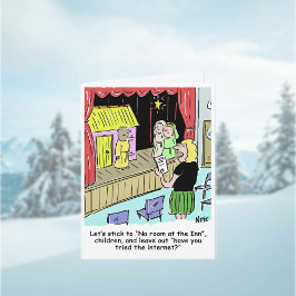 Kerstkaart voor schoolnativiteit feestdagen kaart