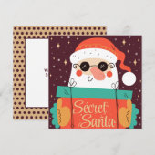 Kerstkaart voor Secret Santa (Voorkant / Achterkant)