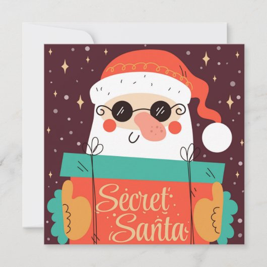 Kerstkaart voor Secret Santa (Voorkant)