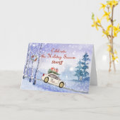 KerstKaart voor Sheriff Kaart (Gele Bloem)