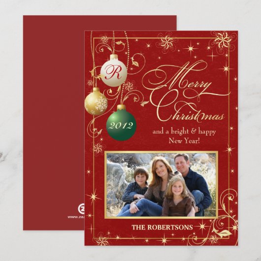  kerstkaart voor sierdoeleinden (Voorkant / Achterkant)