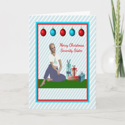 kerstKaart voor Sorority Zister Kaart (Voorkant)