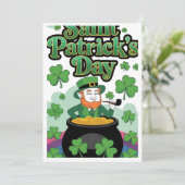 Kerstkaart voor St. Patrick's Dag (Staand voorkant)