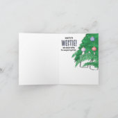 kerstkaart voor stropdasliefhebbers kaart (Binnen)