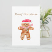 kerstkaart voor taardebrood kaart (Staand voorkant)