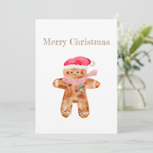 kerstkaart voor taardebrood kaart (Staand voorkant)