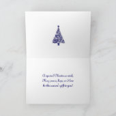 Kerstkaart voor tante en oom feestdagen kaart (Binnen)