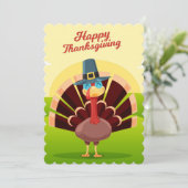 Kerstkaart voor Thanksgiving (Staand voorkant)