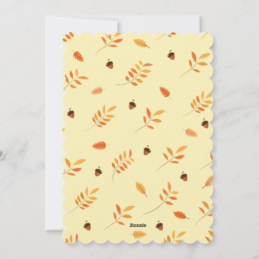 Kerstkaart voor Thanksgiving (Achterkant)