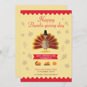 Kerstkaart voor Thanksgiving Kaart (Voorkant / Achterkant)