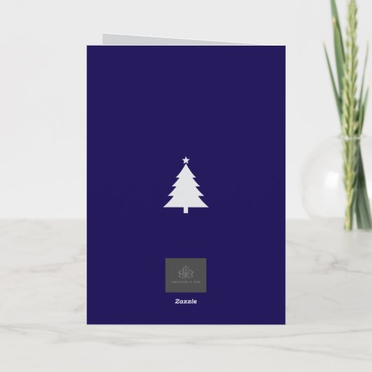 Kerstkaart voor thuis feestdagen kaart (Achterkant)