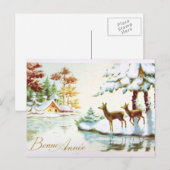 Kerstkaart voor thuiskerstmis feestdagenkaart (Voorkant / Achterkant)