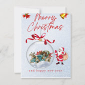 Kerstkaart voor vakantie (Voorkant)