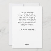 Kerstkaart voor vakantie (Achterkant)