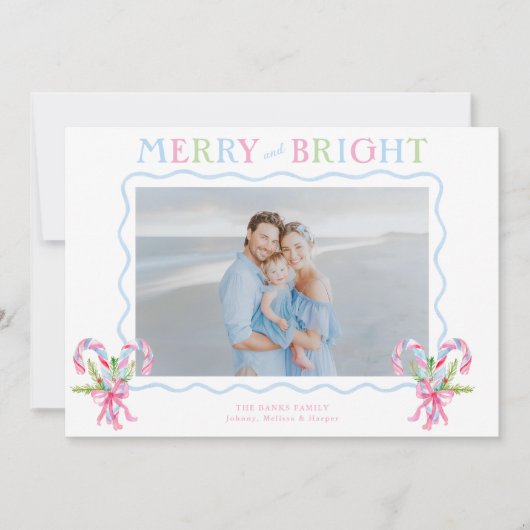 Kerstkaart voor vakantie (Voorkant)