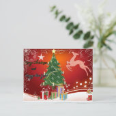 Kerstkaart voor vakantie feestdagenkaart (Staand voorkant)