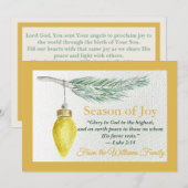 Kerstkaart voor vakantie - Personaliseer - Seizoen (Voorkant / Achterkant)