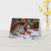 Kerstkaart voor vaste klanten kaart (Gele Bloem)