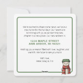 Kerstkaart voor verhuizing naar nieuw huis (Achterkant)