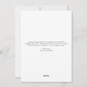 Kerstkaart voor verliefden & Dank (Achterkant)