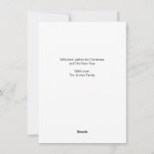 Kerstkaart voor vliegende pigers (Achterkant)