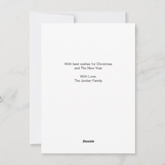 Kerstkaart voor vliegende pigers (Achterkant)