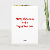 kerstkaart voor vliegende pigers feestdagen kaart (Achterkant)