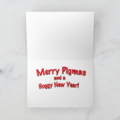 Kerstkaart voor vliegende pigers feestdagen kaart (Binnen)