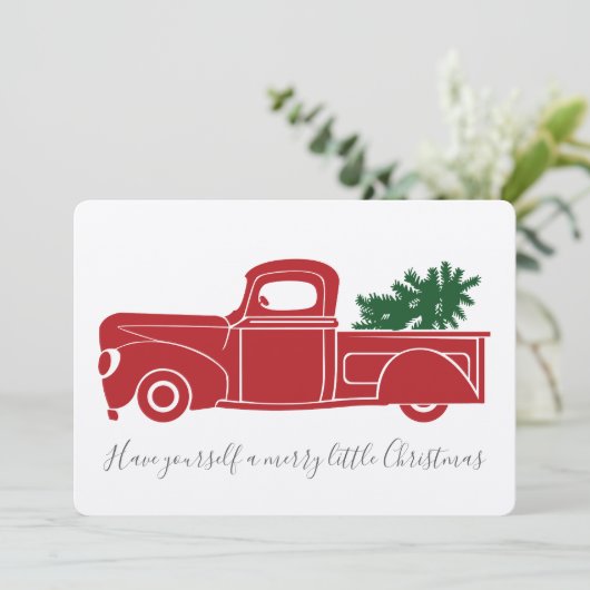  kerstkaart voor vrachtwagens (Staand voorkant)