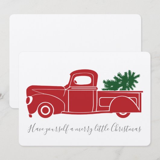  kerstkaart voor vrachtwagens (Voorkant / Achterkant)