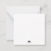 Kerstkaart voor vrede notitiekaartje (Achterkant)