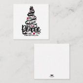 Kerstkaart voor vrede notitiekaartje (Voorkant / Achterkant)