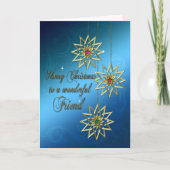 Kerstkaart voor vrienden feestdagen kaart (Voorkant)