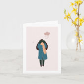 kerstKaart voor vrienden Kaart (Gele Bloem)