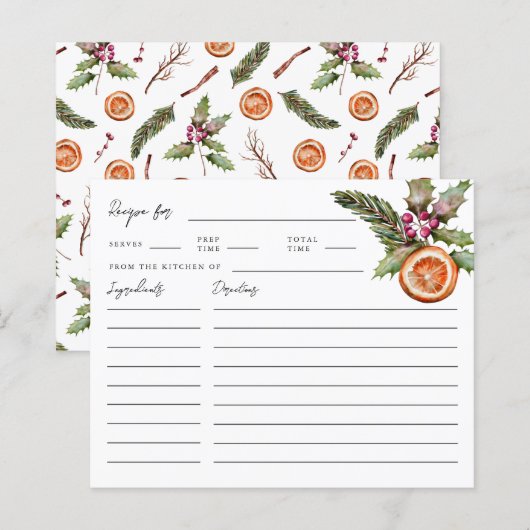 kerstkaart voor Vrijgezellenfeest (Voorkant / Achterkant)