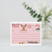 Kerstkaart voor vrolijk Kerstmis Briefkaart (Staand voorkant)