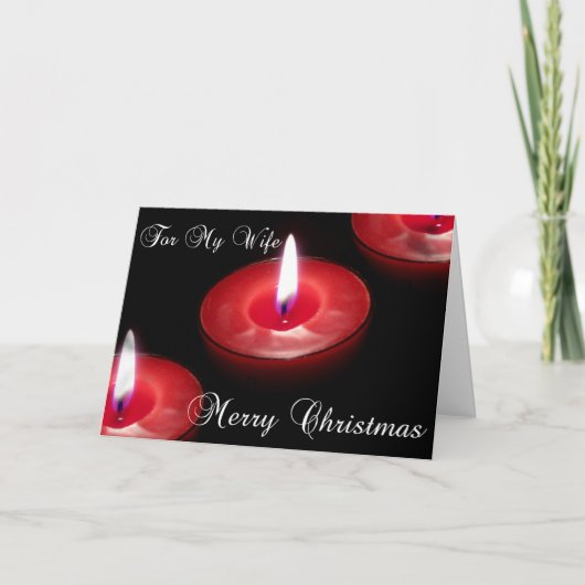 Kerstkaart voor Vrouw Feestdagen Kaart (Voorkant)